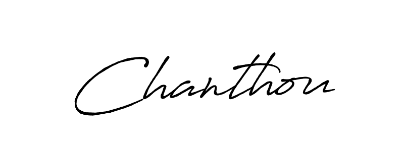 Also we have Chanthou name is the best signature style. Create professional handwritten signature collection using Antro_Vectra_Bolder autograph style. Chanthou signature style 7 images and pictures png
