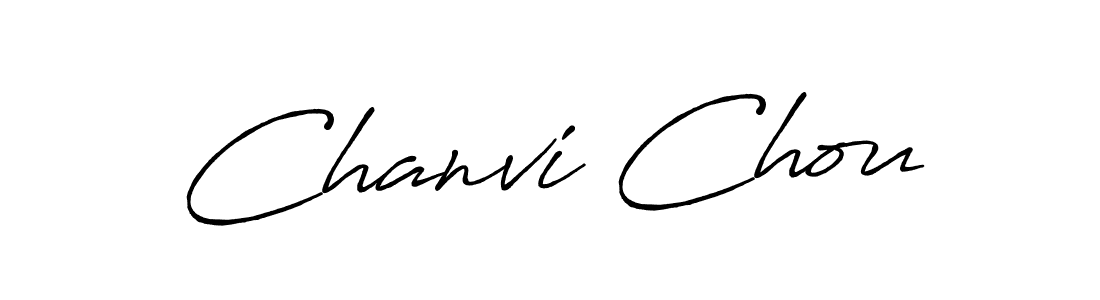 Use a signature maker to create a handwritten signature online. With this signature software, you can design (Antro_Vectra_Bolder) your own signature for name Chanvi Chou. Chanvi Chou signature style 7 images and pictures png