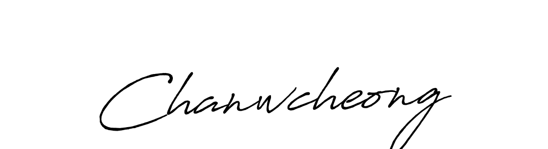 How to Draw Chanwcheong signature style? Antro_Vectra_Bolder is a latest design signature styles for name Chanwcheong. Chanwcheong signature style 7 images and pictures png