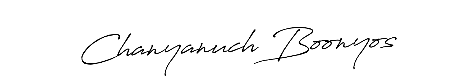 Also we have Chanyanuch Boonyos name is the best signature style. Create professional handwritten signature collection using Antro_Vectra_Bolder autograph style. Chanyanuch Boonyos signature style 7 images and pictures png