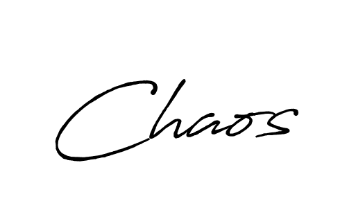 Design your own signature with our free online signature maker. With this signature software, you can create a handwritten (Antro_Vectra_Bolder) signature for name Chaos. Chaos signature style 7 images and pictures png