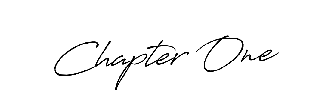 How to make Chapter One signature? Antro_Vectra_Bolder is a professional autograph style. Create handwritten signature for Chapter One name. Chapter One signature style 7 images and pictures png