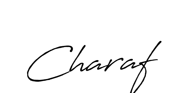 Design your own signature with our free online signature maker. With this signature software, you can create a handwritten (Antro_Vectra_Bolder) signature for name Charaf. Charaf signature style 7 images and pictures png