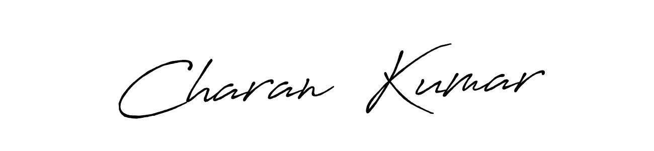 Charan  Kumar stylish signature style. Best Handwritten Sign (Antro_Vectra_Bolder) for my name. Handwritten Signature Collection Ideas for my name Charan  Kumar. Charan  Kumar signature style 7 images and pictures png