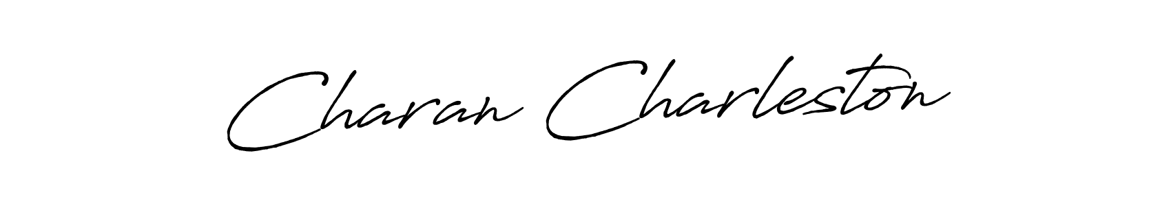 How to make Charan Charleston signature? Antro_Vectra_Bolder is a professional autograph style. Create handwritten signature for Charan Charleston name. Charan Charleston signature style 7 images and pictures png