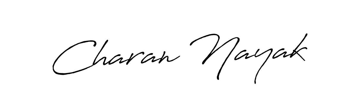 Also we have Charan Nayak name is the best signature style. Create professional handwritten signature collection using Antro_Vectra_Bolder autograph style. Charan Nayak signature style 7 images and pictures png