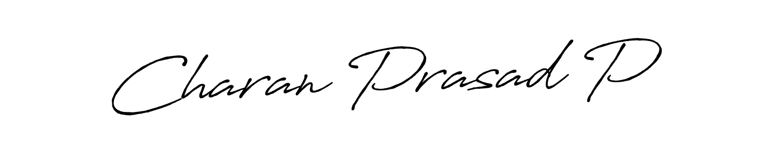 You can use this online signature creator to create a handwritten signature for the name Charan Prasad P. This is the best online autograph maker. Charan Prasad P signature style 7 images and pictures png