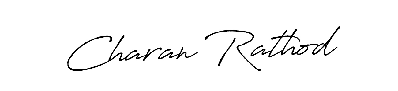 Create a beautiful signature design for name Charan Rathod. With this signature (Antro_Vectra_Bolder) fonts, you can make a handwritten signature for free. Charan Rathod signature style 7 images and pictures png