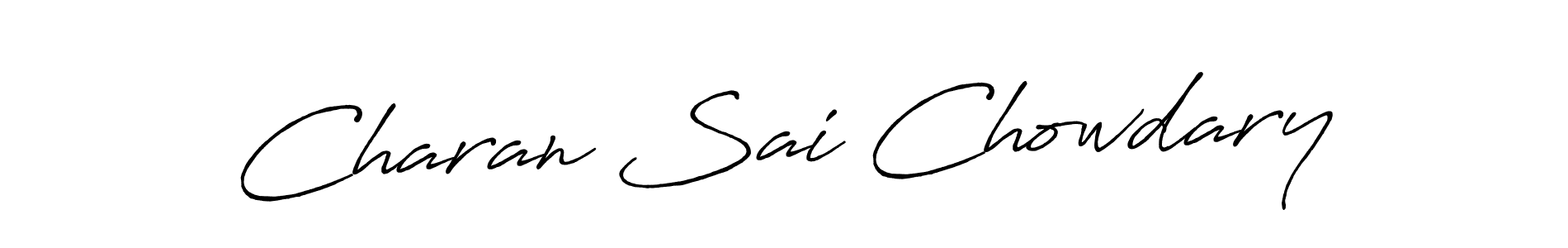 if you are searching for the best signature style for your name Charan Sai Chowdary. so please give up your signature search. here we have designed multiple signature styles  using Antro_Vectra_Bolder. Charan Sai Chowdary signature style 7 images and pictures png