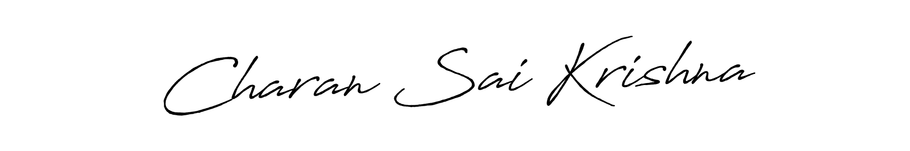 Make a beautiful signature design for name Charan Sai Krishna. With this signature (Antro_Vectra_Bolder) style, you can create a handwritten signature for free. Charan Sai Krishna signature style 7 images and pictures png