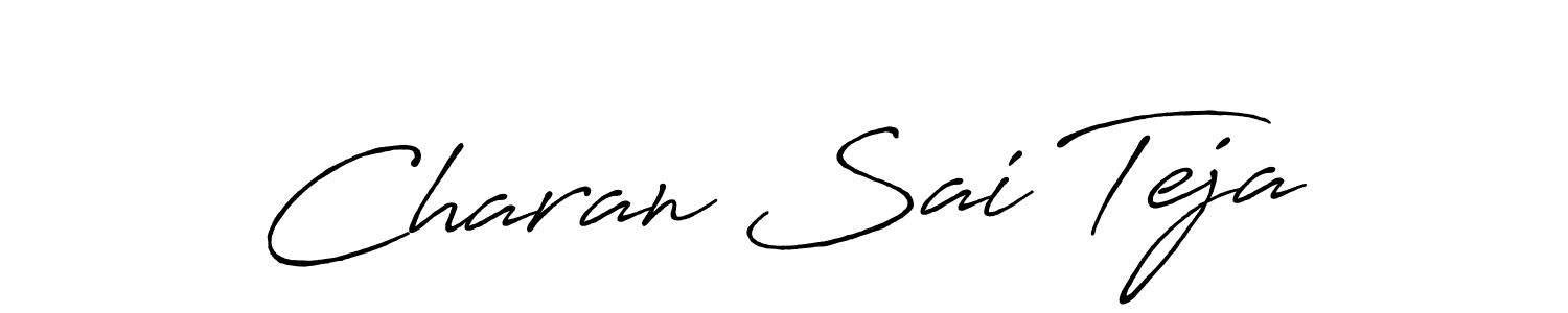 if you are searching for the best signature style for your name Charan Sai Teja. so please give up your signature search. here we have designed multiple signature styles  using Antro_Vectra_Bolder. Charan Sai Teja signature style 7 images and pictures png