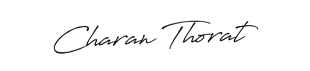 Create a beautiful signature design for name Charan Thorat. With this signature (Antro_Vectra_Bolder) fonts, you can make a handwritten signature for free. Charan Thorat signature style 7 images and pictures png