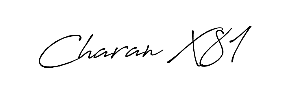 How to make Charan X81 signature? Antro_Vectra_Bolder is a professional autograph style. Create handwritten signature for Charan X81 name. Charan X81 signature style 7 images and pictures png