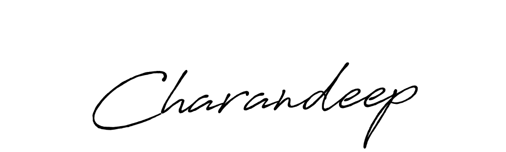 Make a beautiful signature design for name Charandeep. With this signature (Antro_Vectra_Bolder) style, you can create a handwritten signature for free. Charandeep signature style 7 images and pictures png