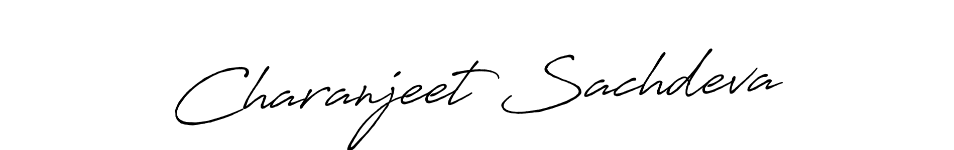This is the best signature style for the Charanjeet Sachdeva name. Also you like these signature font (Antro_Vectra_Bolder). Mix name signature. Charanjeet Sachdeva signature style 7 images and pictures png