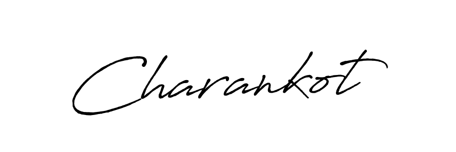 Use a signature maker to create a handwritten signature online. With this signature software, you can design (Antro_Vectra_Bolder) your own signature for name Charankot. Charankot signature style 7 images and pictures png