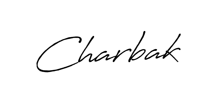 Design your own signature with our free online signature maker. With this signature software, you can create a handwritten (Antro_Vectra_Bolder) signature for name Charbak. Charbak signature style 7 images and pictures png