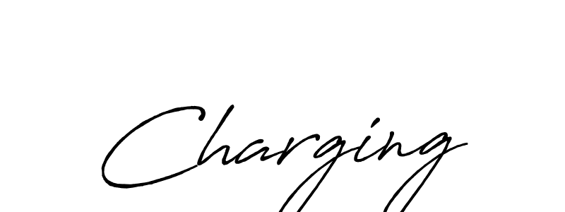 Create a beautiful signature design for name Charging. With this signature (Antro_Vectra_Bolder) fonts, you can make a handwritten signature for free. Charging signature style 7 images and pictures png