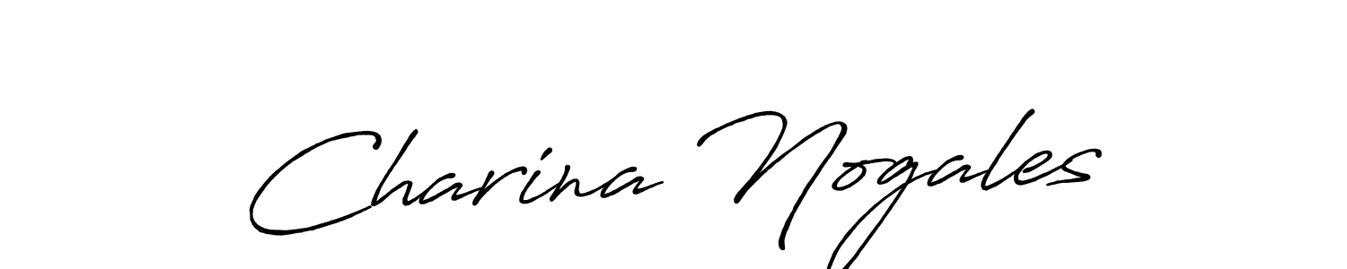 Use a signature maker to create a handwritten signature online. With this signature software, you can design (Antro_Vectra_Bolder) your own signature for name Charina Nogales. Charina Nogales signature style 7 images and pictures png