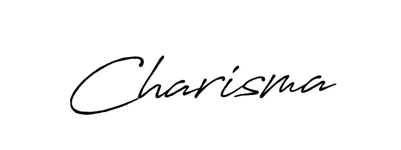 Design your own signature with our free online signature maker. With this signature software, you can create a handwritten (Antro_Vectra_Bolder) signature for name Charisma. Charisma signature style 7 images and pictures png