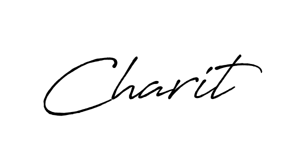 How to make Charit signature? Antro_Vectra_Bolder is a professional autograph style. Create handwritten signature for Charit name. Charit signature style 7 images and pictures png