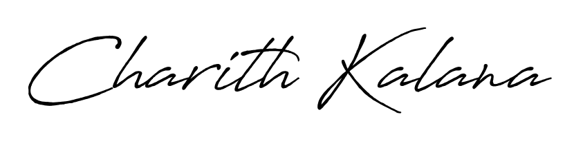 Give your name Charith Kalana an exquisite flair with the Antro_Vectra_Bolder script font. Ideal for contracts, resumes, and formal letterheads. Charith Kalana signature style 7 images and pictures png