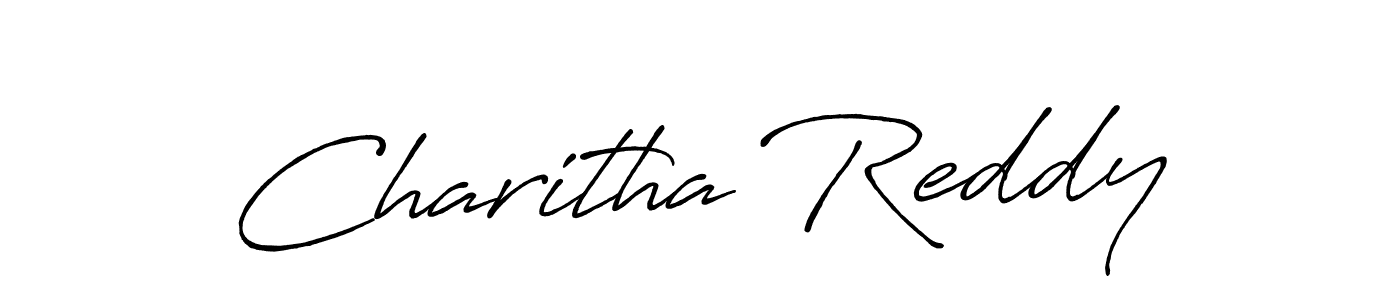 Charitha Reddy stylish signature style. Best Handwritten Sign (Antro_Vectra_Bolder) for my name. Handwritten Signature Collection Ideas for my name Charitha Reddy. Charitha Reddy signature style 7 images and pictures png