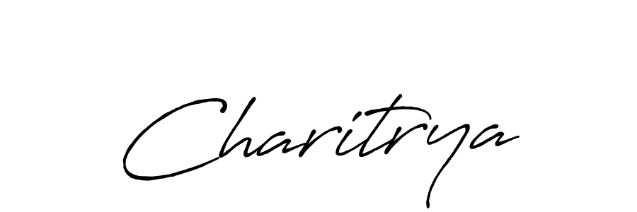 Make a beautiful signature design for name Charitrya. With this signature (Antro_Vectra_Bolder) style, you can create a handwritten signature for free. Charitrya signature style 7 images and pictures png