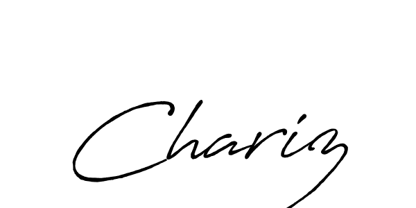 Chariz stylish signature style. Best Handwritten Sign (Antro_Vectra_Bolder) for my name. Handwritten Signature Collection Ideas for my name Chariz. Chariz signature style 7 images and pictures png