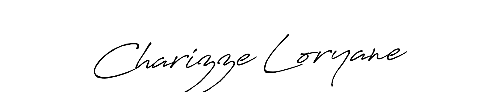 Also we have Charizze Loryane name is the best signature style. Create professional handwritten signature collection using Antro_Vectra_Bolder autograph style. Charizze Loryane signature style 7 images and pictures png