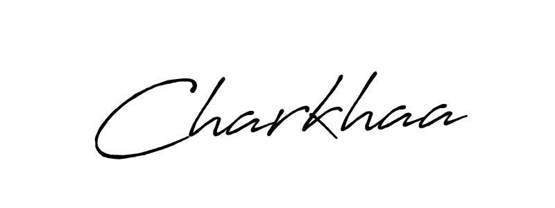 How to make Charkhaa signature? Antro_Vectra_Bolder is a professional autograph style. Create handwritten signature for Charkhaa name. Charkhaa signature style 7 images and pictures png