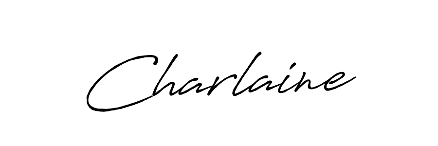 Design your own signature with our free online signature maker. With this signature software, you can create a handwritten (Antro_Vectra_Bolder) signature for name Charlaine. Charlaine signature style 7 images and pictures png