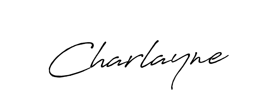 Charlayne stylish signature style. Best Handwritten Sign (Antro_Vectra_Bolder) for my name. Handwritten Signature Collection Ideas for my name Charlayne. Charlayne signature style 7 images and pictures png