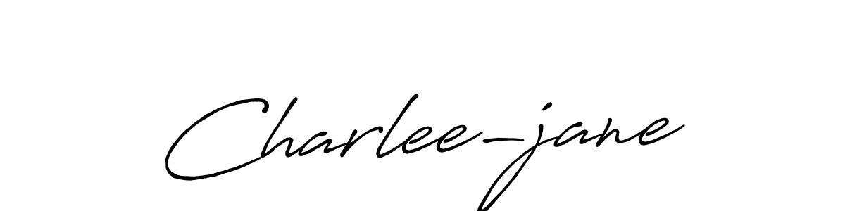 if you are searching for the best signature style for your name Charlee-jane. so please give up your signature search. here we have designed multiple signature styles  using Antro_Vectra_Bolder. Charlee-jane signature style 7 images and pictures png