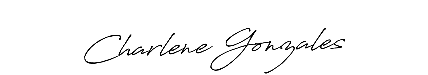 It looks lik you need a new signature style for name Charlene Gonzales. Design unique handwritten (Antro_Vectra_Bolder) signature with our free signature maker in just a few clicks. Charlene Gonzales signature style 7 images and pictures png