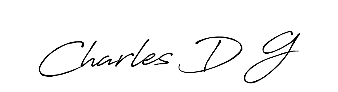 Charles D G stylish signature style. Best Handwritten Sign (Antro_Vectra_Bolder) for my name. Handwritten Signature Collection Ideas for my name Charles D G. Charles D G signature style 7 images and pictures png