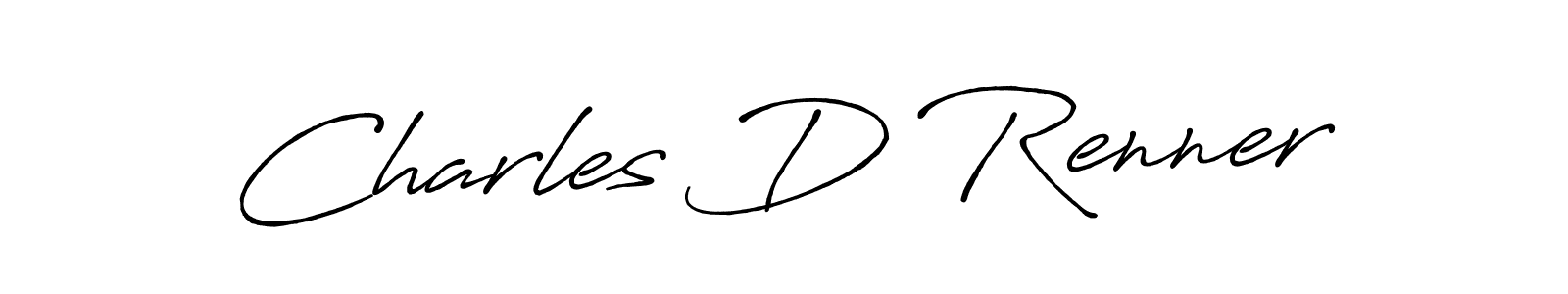 How to make Charles D Renner name signature. Use Antro_Vectra_Bolder style for creating short signs online. This is the latest handwritten sign. Charles D Renner signature style 7 images and pictures png