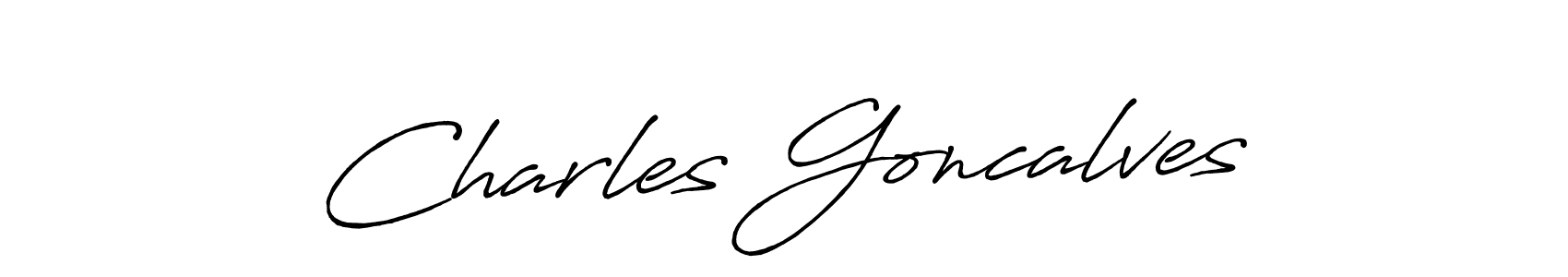 How to make Charles Goncalves name signature. Use Antro_Vectra_Bolder style for creating short signs online. This is the latest handwritten sign. Charles Goncalves signature style 7 images and pictures png