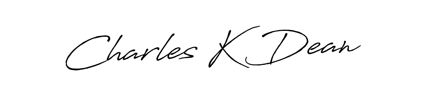 Charles K Dean stylish signature style. Best Handwritten Sign (Antro_Vectra_Bolder) for my name. Handwritten Signature Collection Ideas for my name Charles K Dean. Charles K Dean signature style 7 images and pictures png