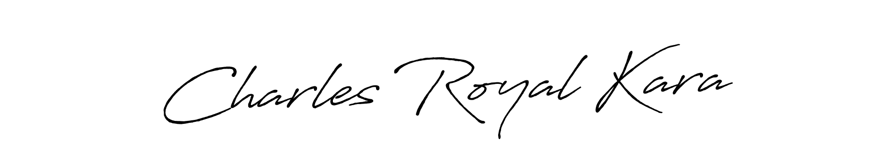 Also You can easily find your signature by using the search form. We will create Charles Royal Kara name handwritten signature images for you free of cost using Antro_Vectra_Bolder sign style. Charles Royal Kara signature style 7 images and pictures png