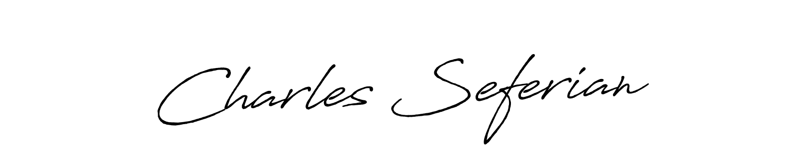 Use a signature maker to create a handwritten signature online. With this signature software, you can design (Antro_Vectra_Bolder) your own signature for name Charles Seferian. Charles Seferian signature style 7 images and pictures png