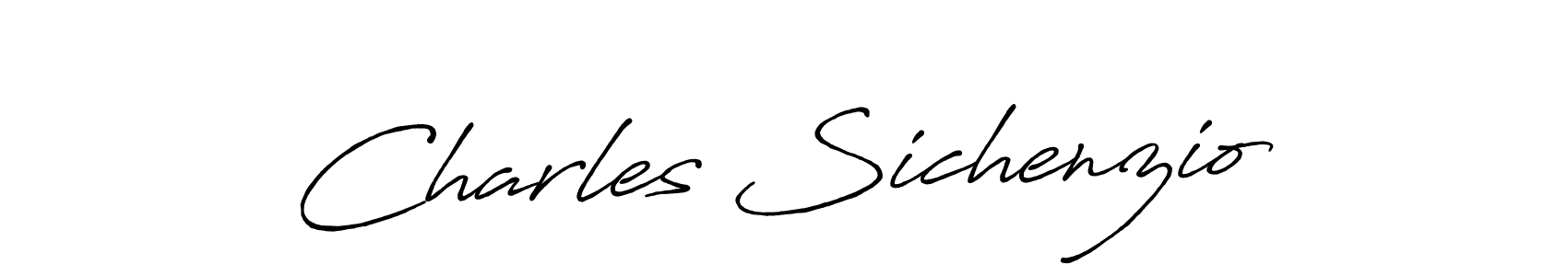 Make a beautiful signature design for name Charles Sichenzio. With this signature (Antro_Vectra_Bolder) style, you can create a handwritten signature for free. Charles Sichenzio signature style 7 images and pictures png