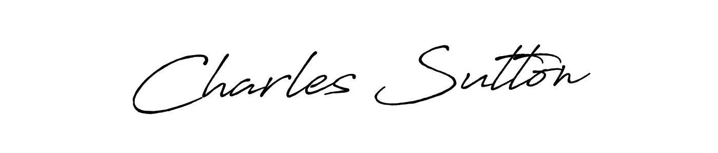 How to make Charles Sutton signature? Antro_Vectra_Bolder is a professional autograph style. Create handwritten signature for Charles Sutton name. Charles Sutton signature style 7 images and pictures png