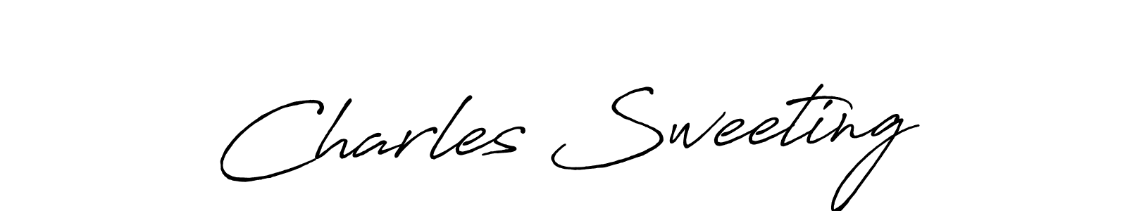 Similarly Antro_Vectra_Bolder is the best handwritten signature design. Signature creator online .You can use it as an online autograph creator for name Charles Sweeting. Charles Sweeting signature style 7 images and pictures png