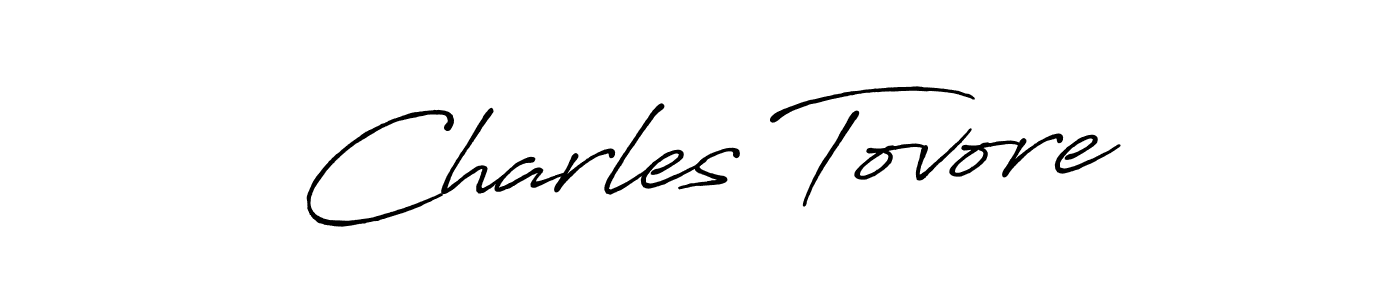 Design your own signature with our free online signature maker. With this signature software, you can create a handwritten (Antro_Vectra_Bolder) signature for name Charles Tovore. Charles Tovore signature style 7 images and pictures png