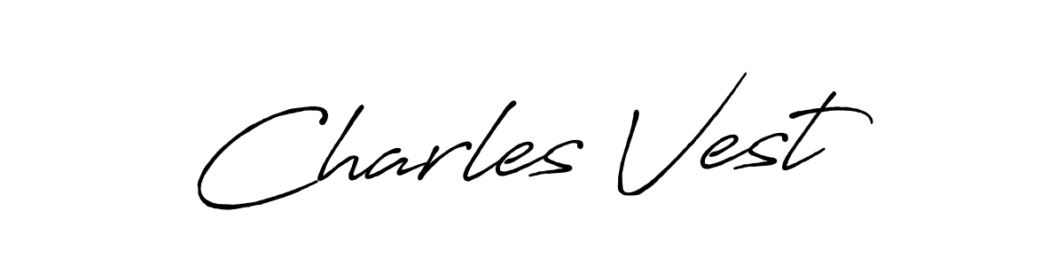 Make a beautiful signature design for name Charles Vest. With this signature (Antro_Vectra_Bolder) style, you can create a handwritten signature for free. Charles Vest signature style 7 images and pictures png