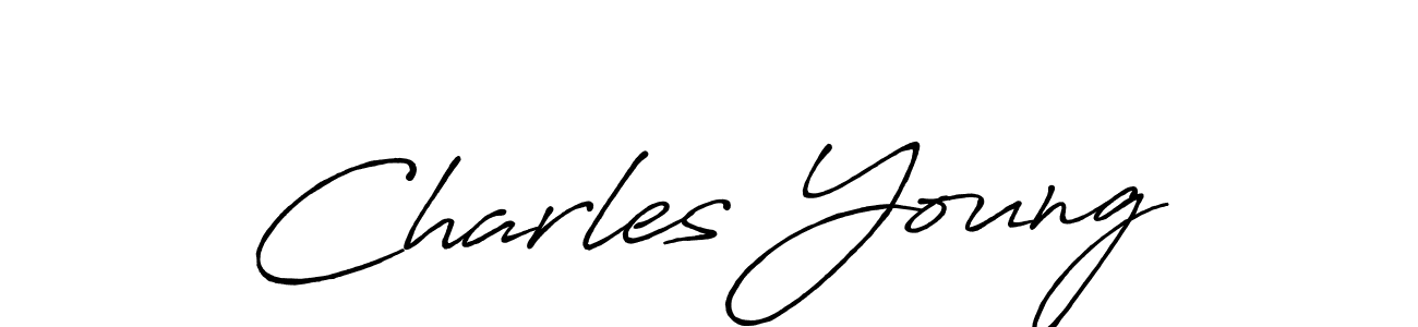 Charles Young stylish signature style. Best Handwritten Sign (Antro_Vectra_Bolder) for my name. Handwritten Signature Collection Ideas for my name Charles Young. Charles Young signature style 7 images and pictures png
