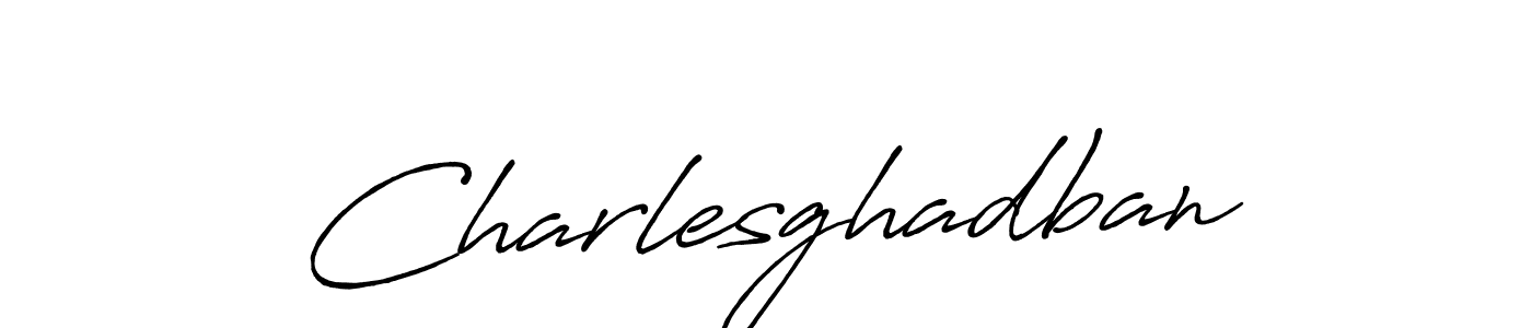How to make Charlesghadban signature? Antro_Vectra_Bolder is a professional autograph style. Create handwritten signature for Charlesghadban name. Charlesghadban signature style 7 images and pictures png