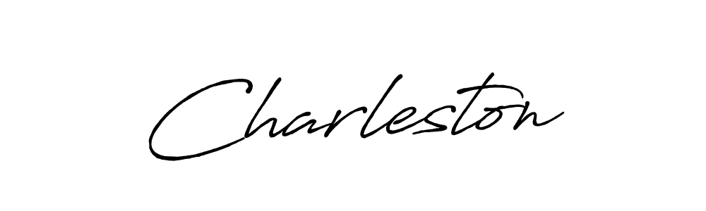How to make Charleston name signature. Use Antro_Vectra_Bolder style for creating short signs online. This is the latest handwritten sign. Charleston signature style 7 images and pictures png