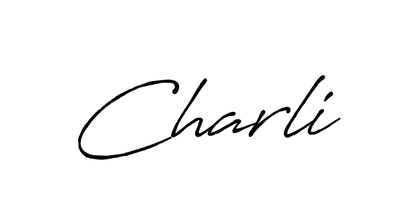 How to Draw Charli signature style? Antro_Vectra_Bolder is a latest design signature styles for name Charli. Charli signature style 7 images and pictures png